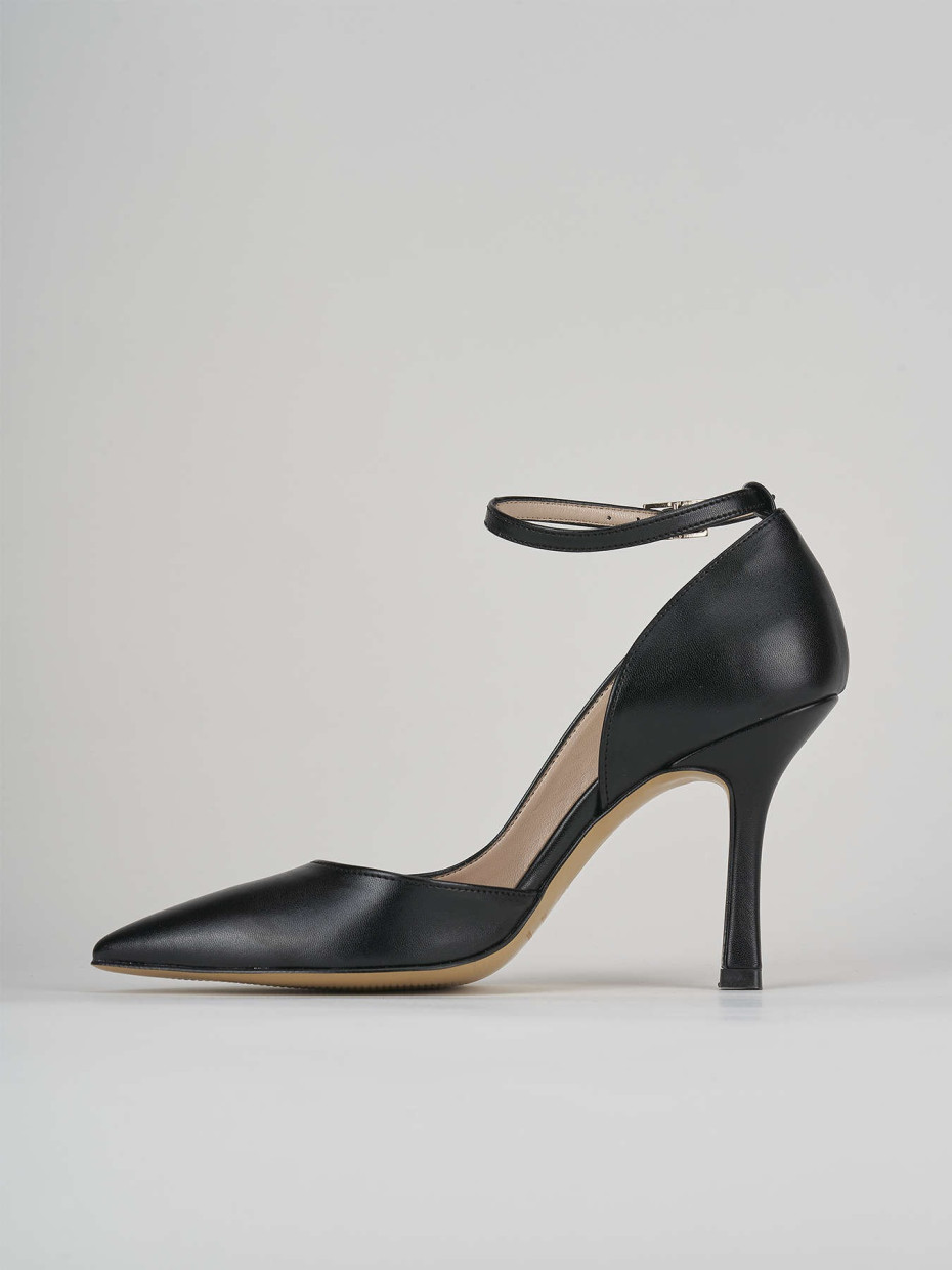 Pumps heel 9 cm black leather