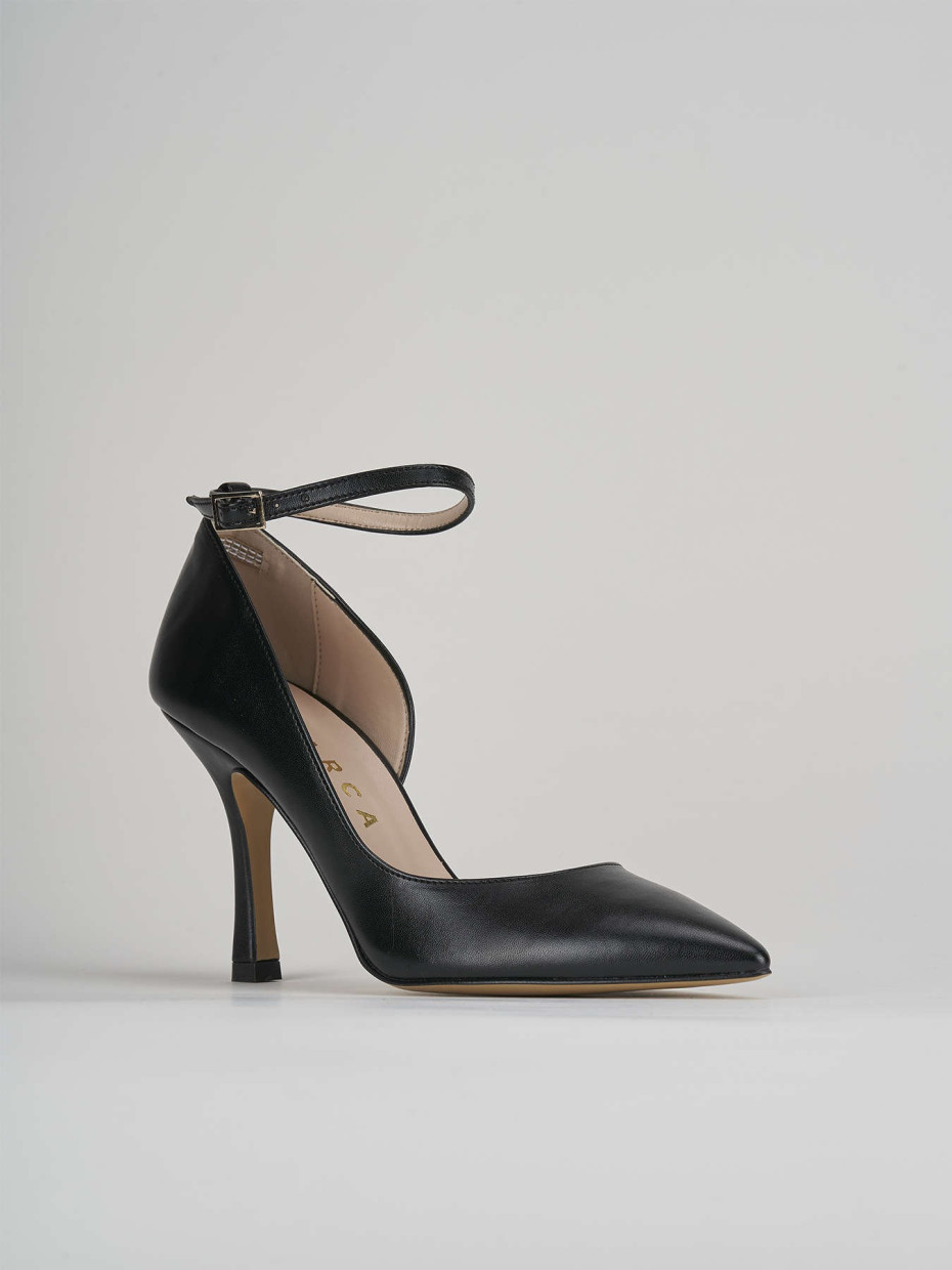 Pumps heel 9 cm black leather
