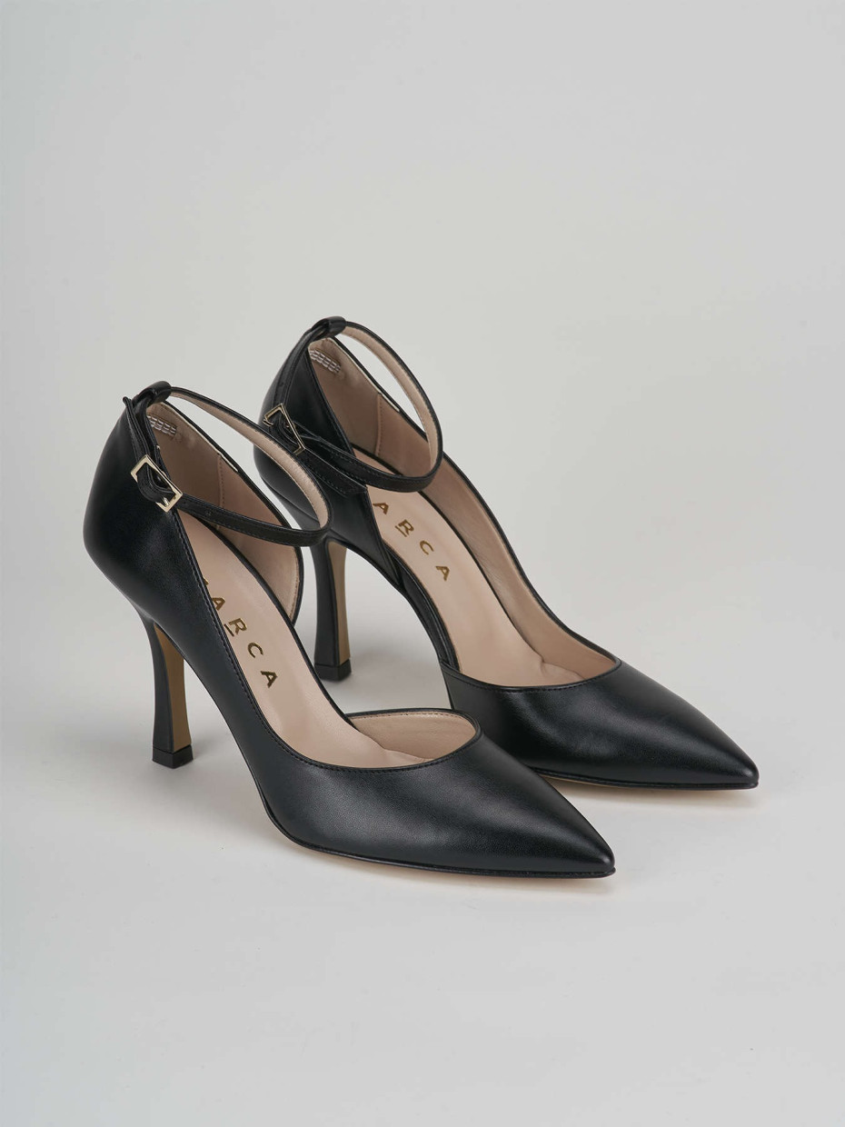 Pumps heel 9 cm black leather