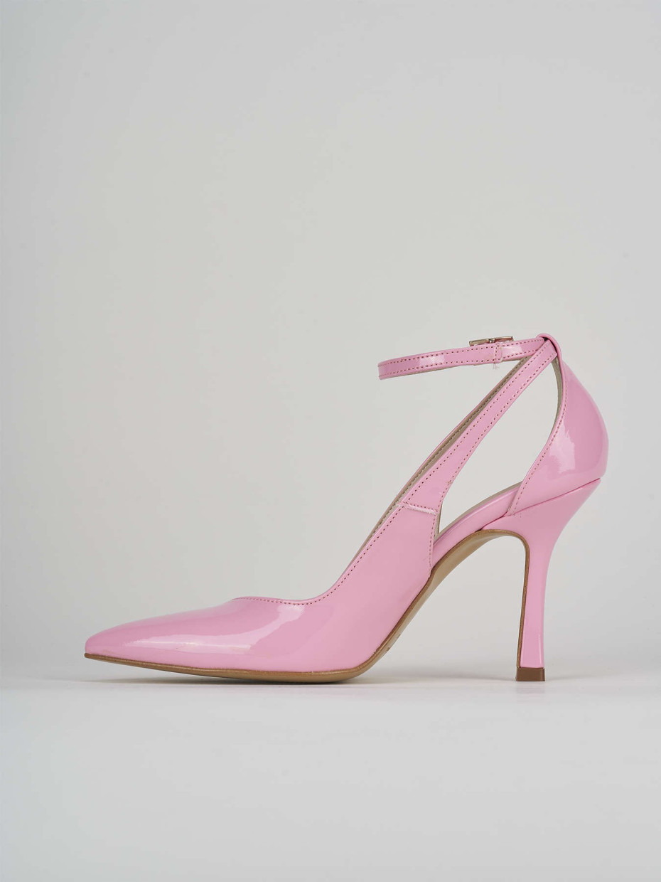 Pumps heel 9 cm pink patent