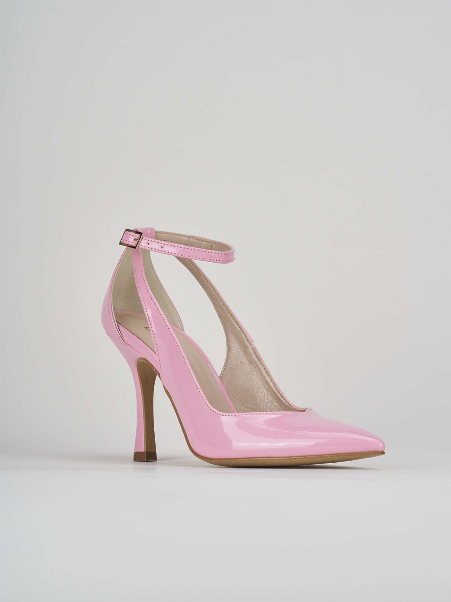 Pumps heel 9 cm pink patent
