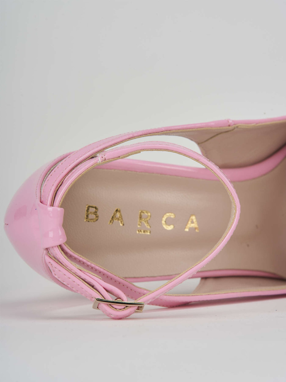 Pumps heel 9 cm pink patent