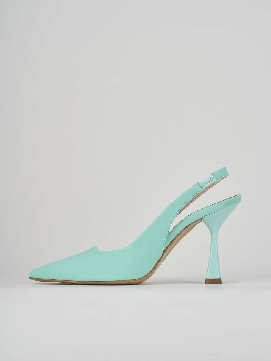 Pumps heel 9 cm light blue licra