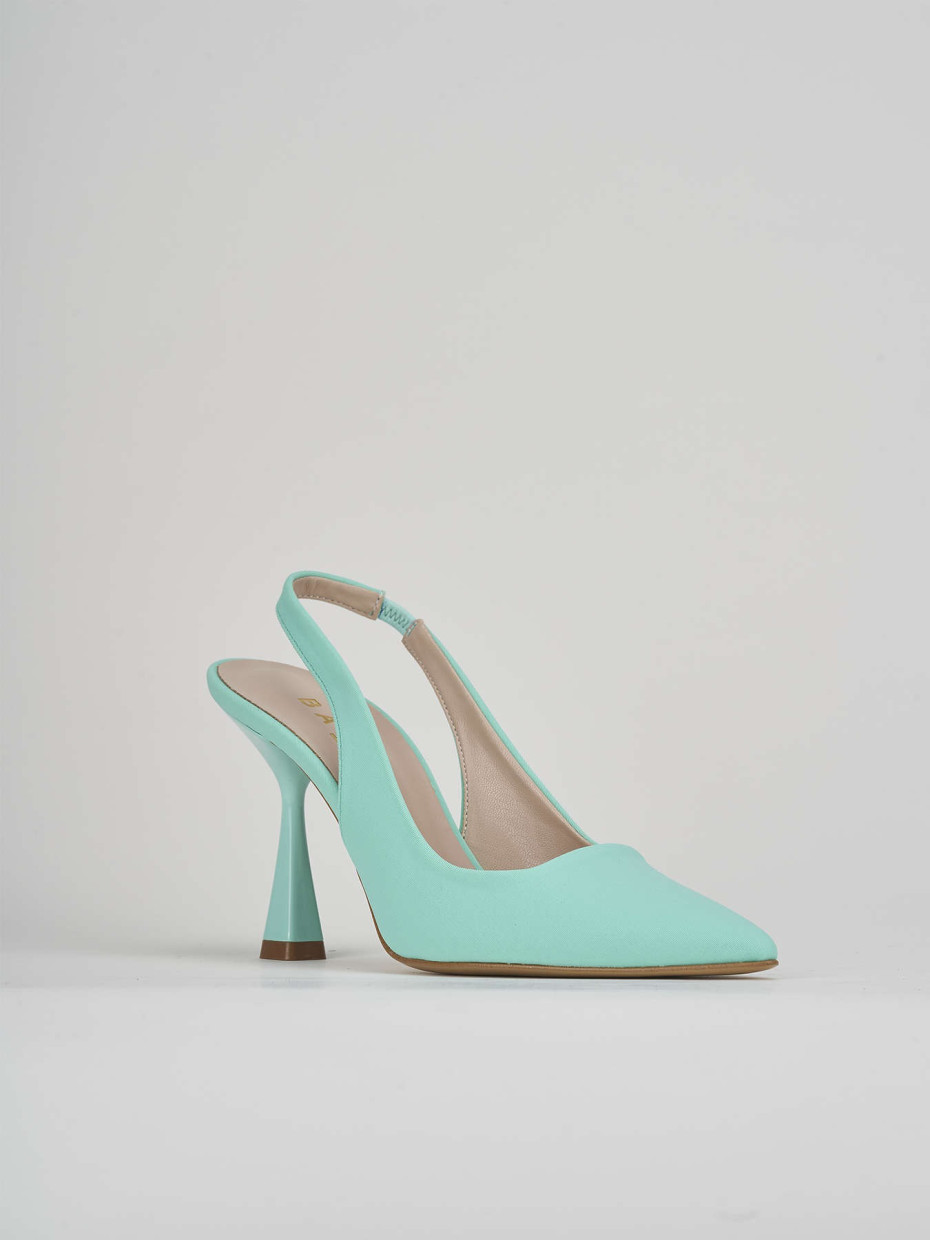 Pumps heel 9 cm light blue licra