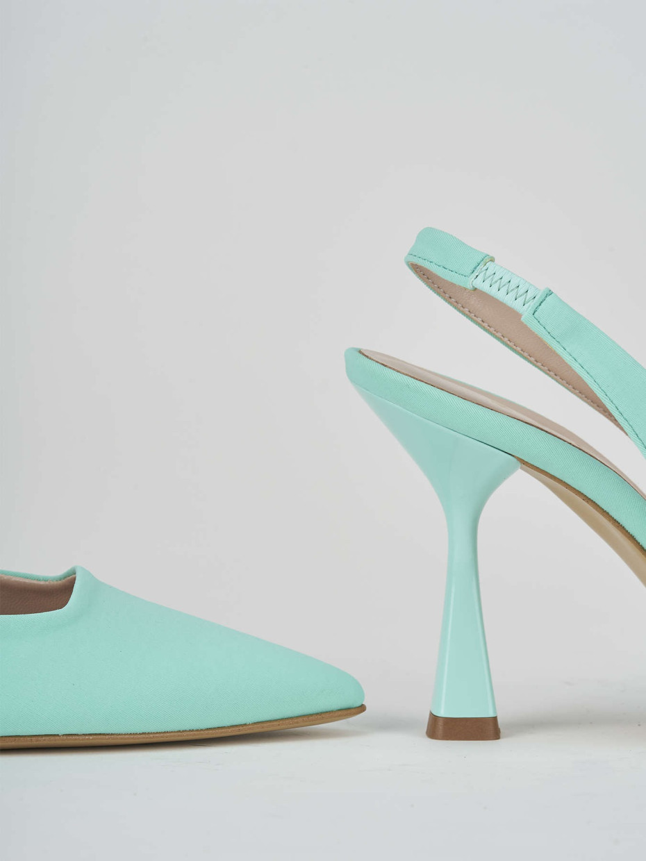 Pumps heel 9 cm light blue licra