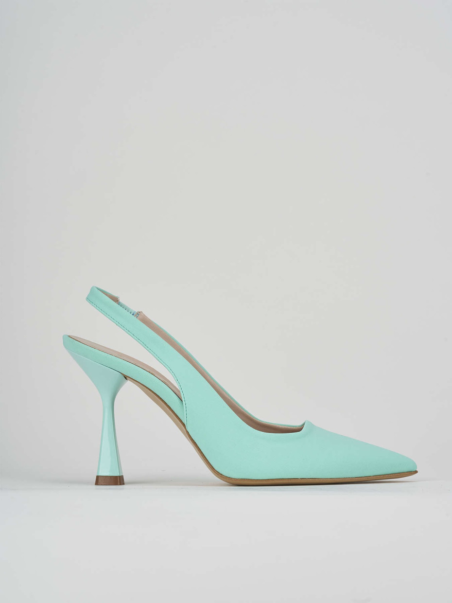 Pumps heel 9 cm light blue licra