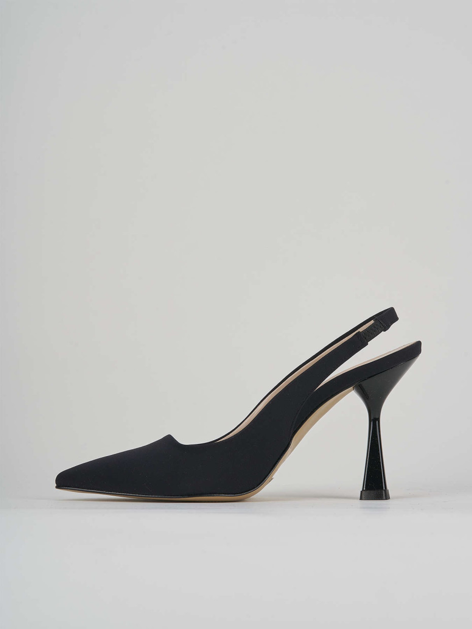 Pumps heel 9 cm black licra