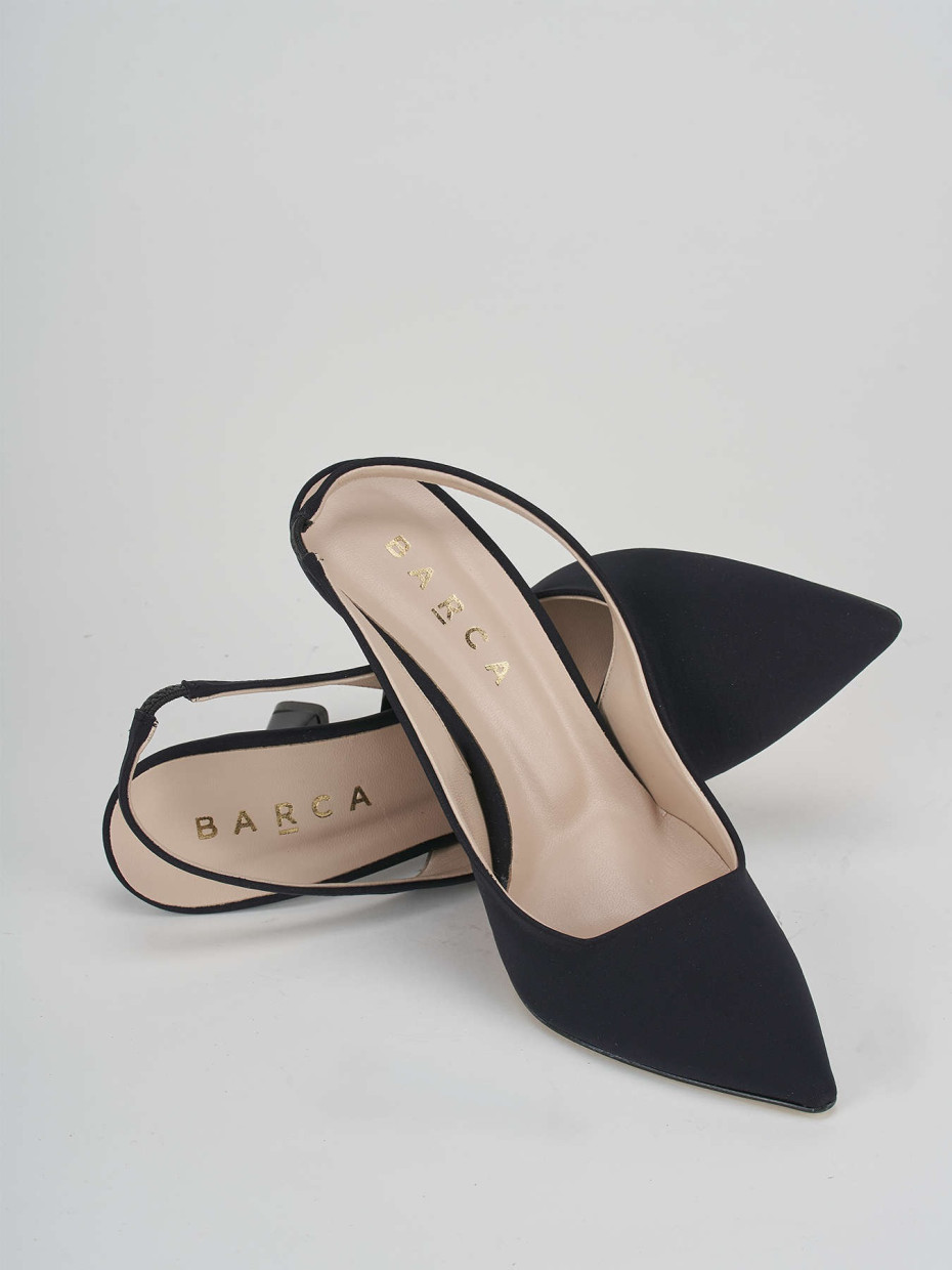 Pumps heel 9 cm black licra