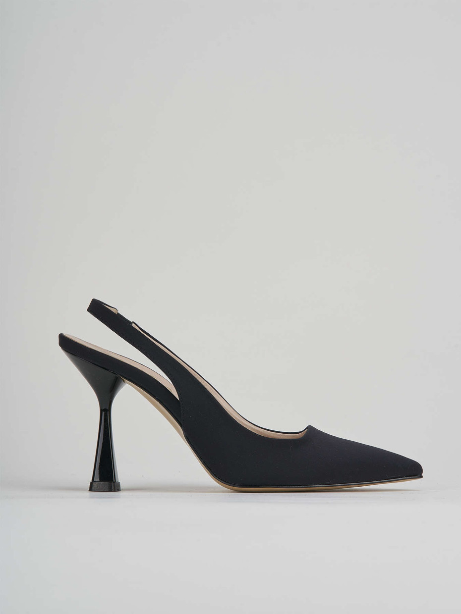 Pumps heel 9 cm black licra