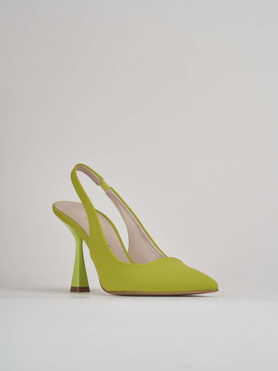 Pumps heel 9 cm green licra