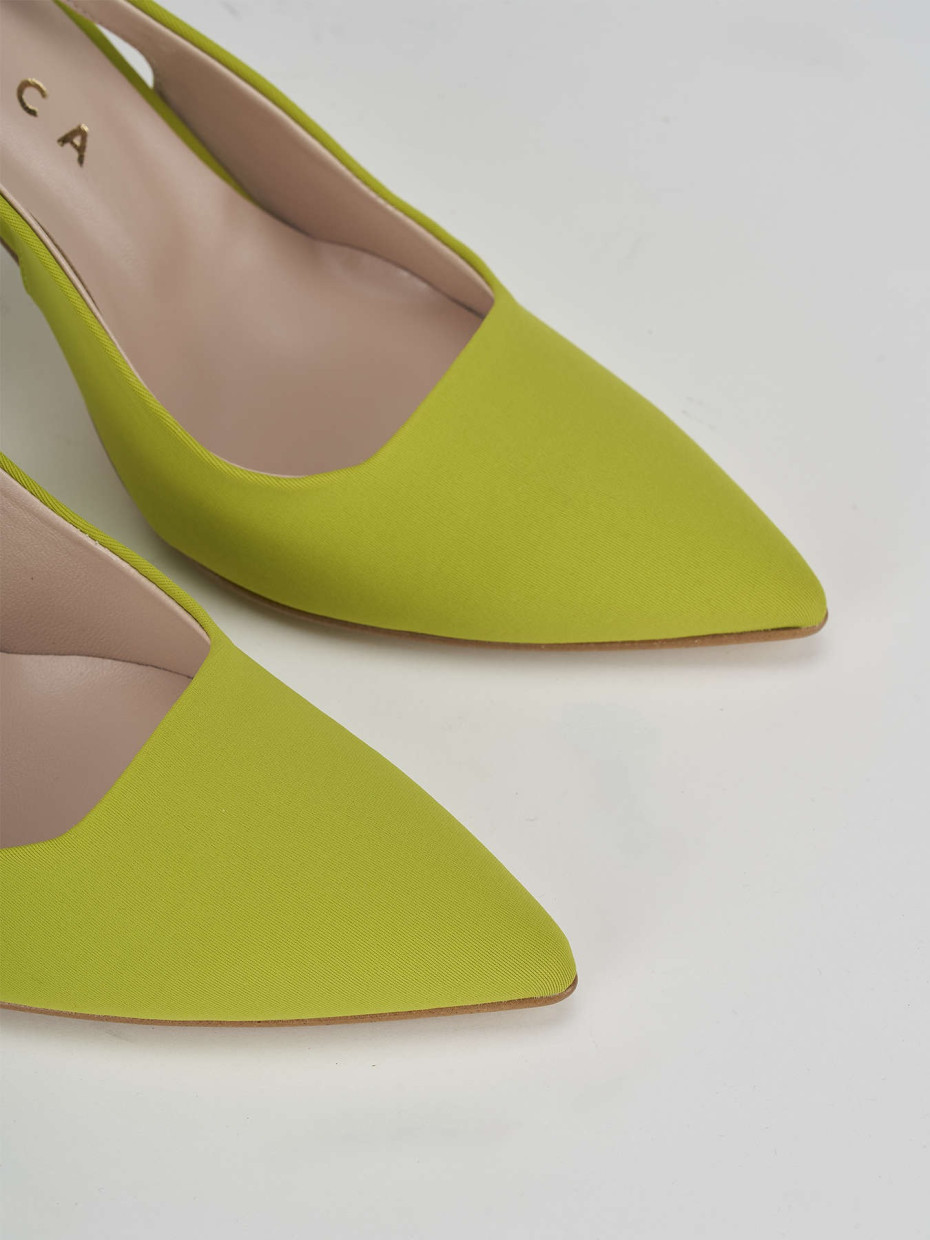 Pumps heel 9 cm green licra