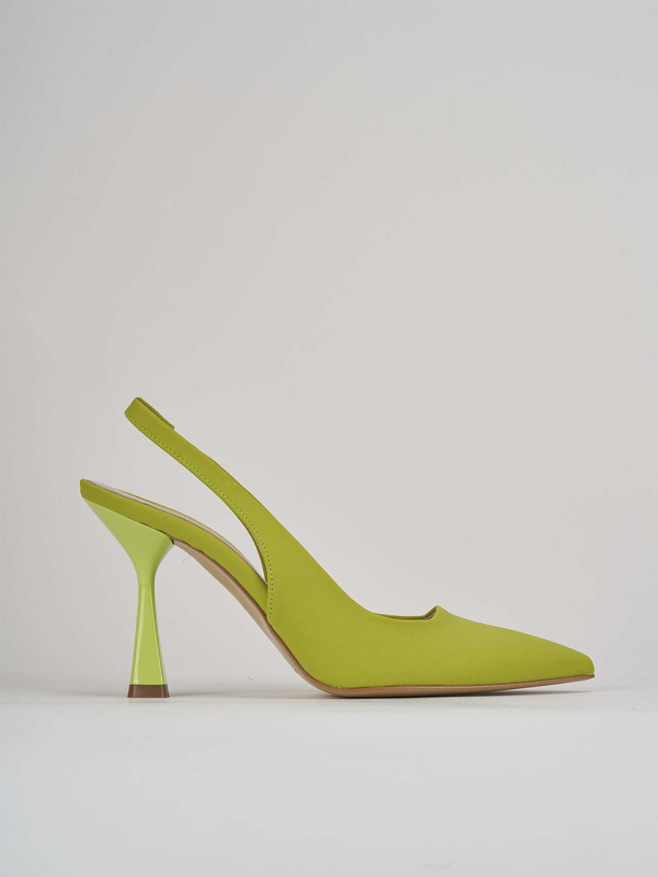 Pumps heel 9 cm green licra