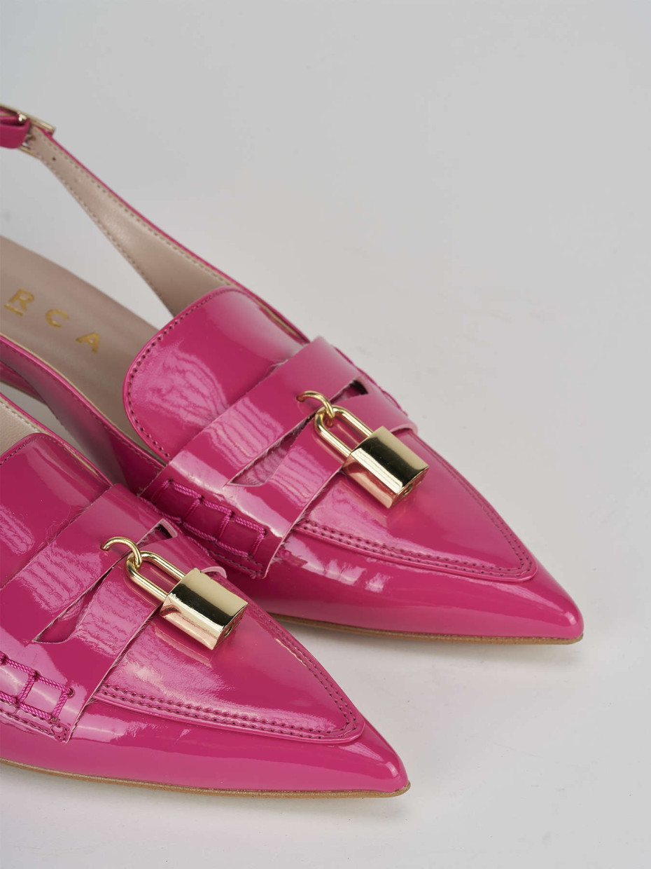 Pumps heel 3 cm pink patent