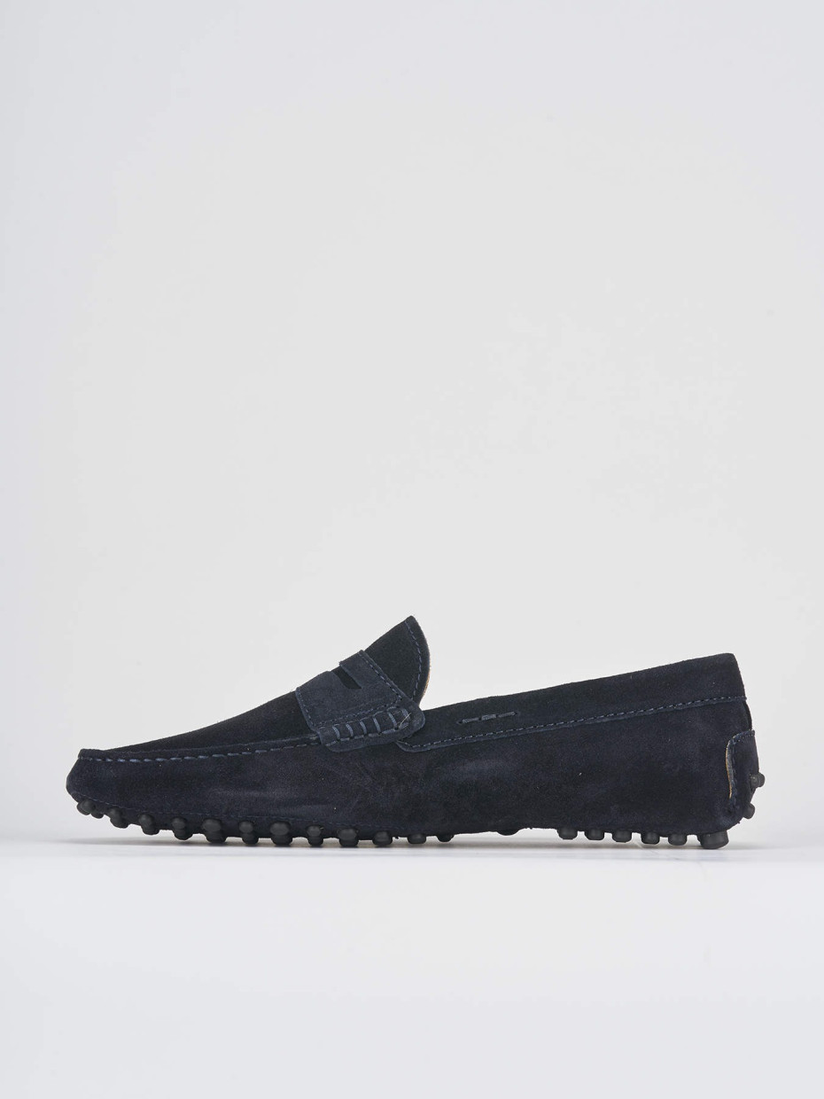 Loafers blu suede