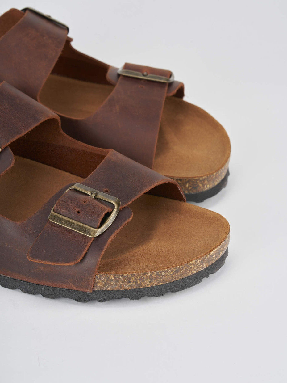 Slippers dark brown nabuk