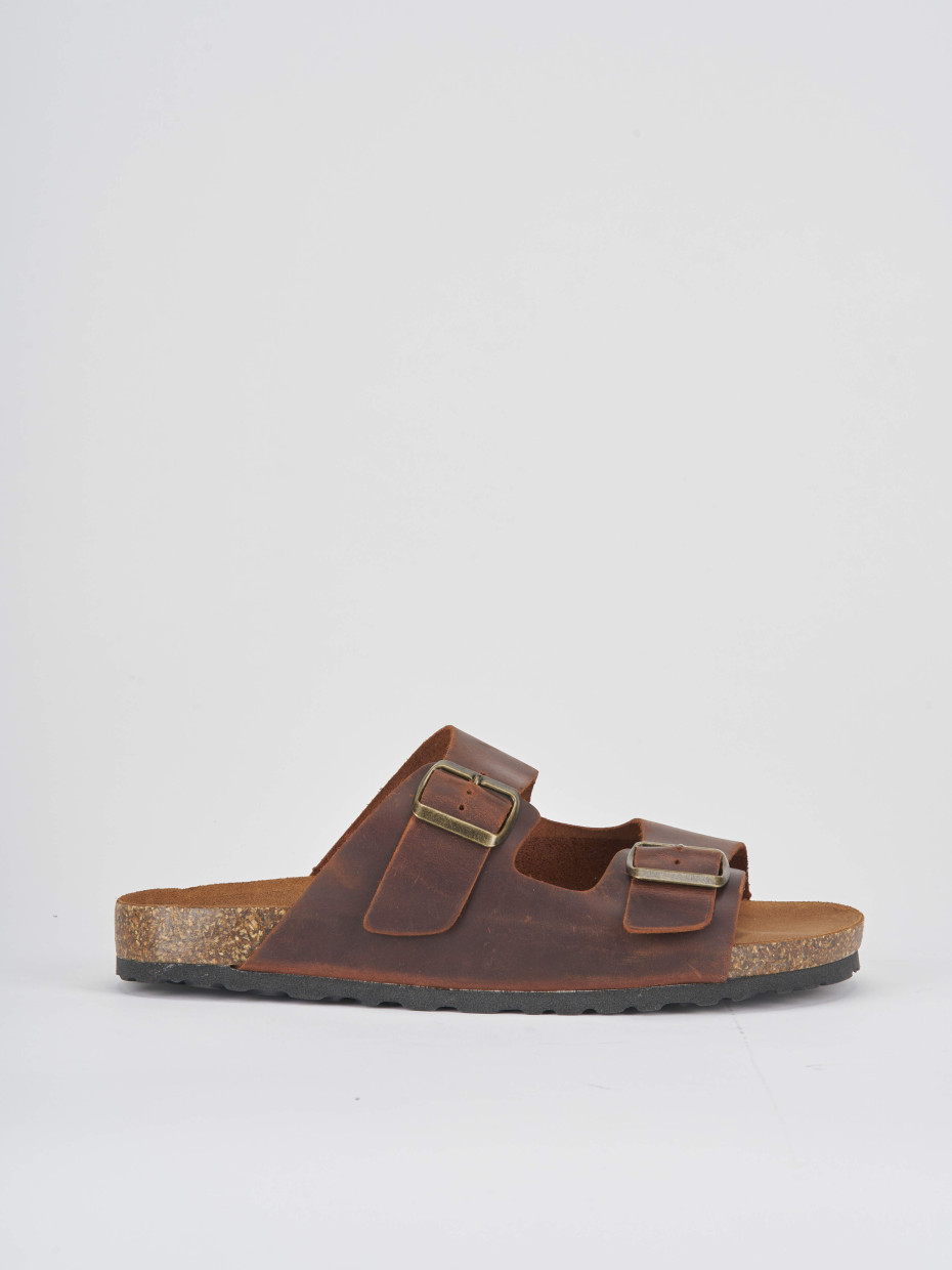 Slippers dark brown nabuk