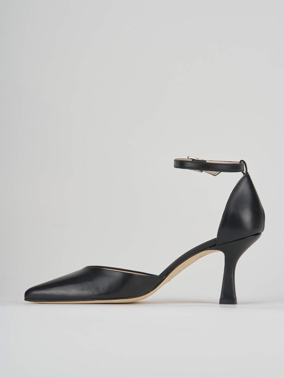 Pumps heel 7 cm black leather