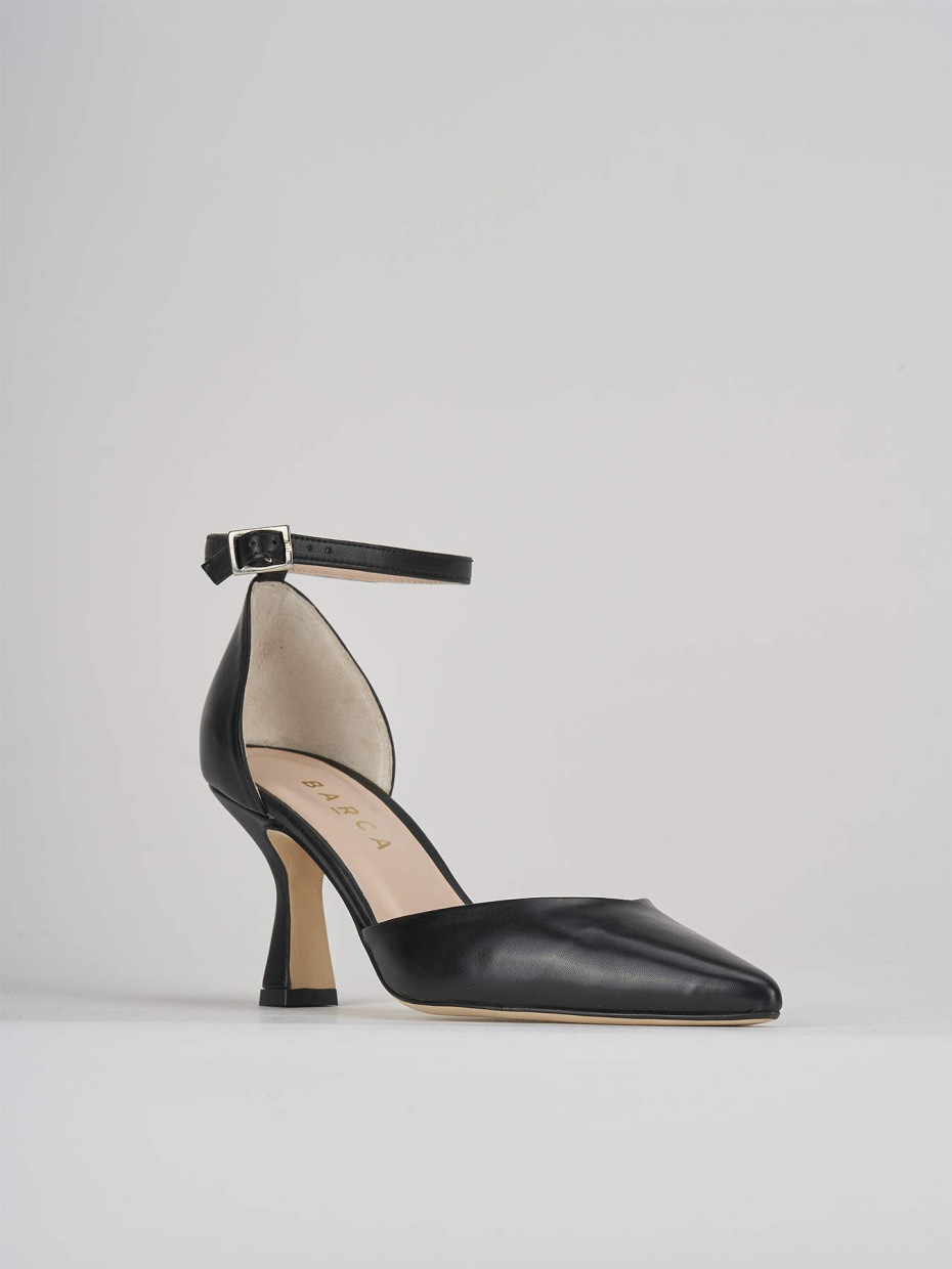 Pumps heel 7 cm black leather