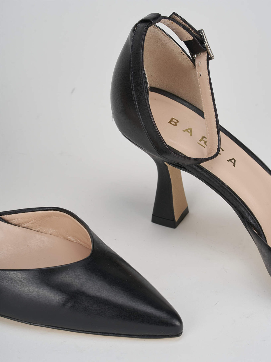 Pumps heel 7 cm black leather