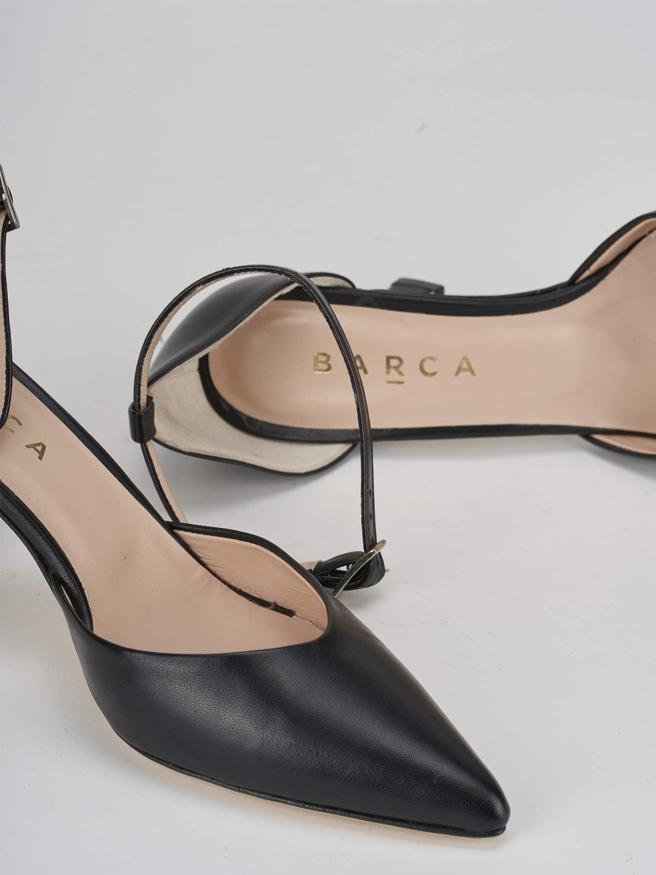Pumps heel 7 cm black leather