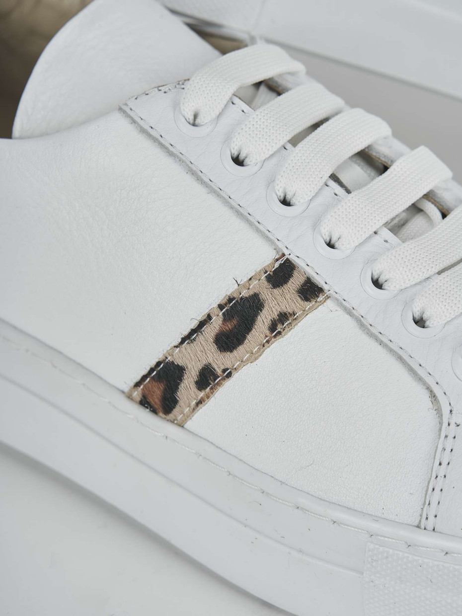 Sneakers pelle bianco