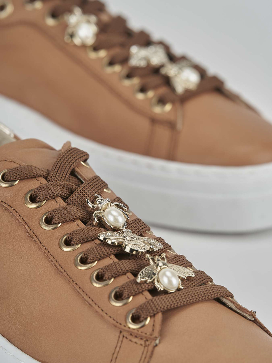Sneakers woman brown leather Barca Stores