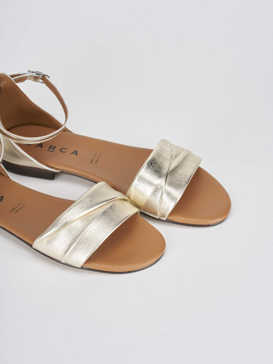 H and m gold sandals cheap