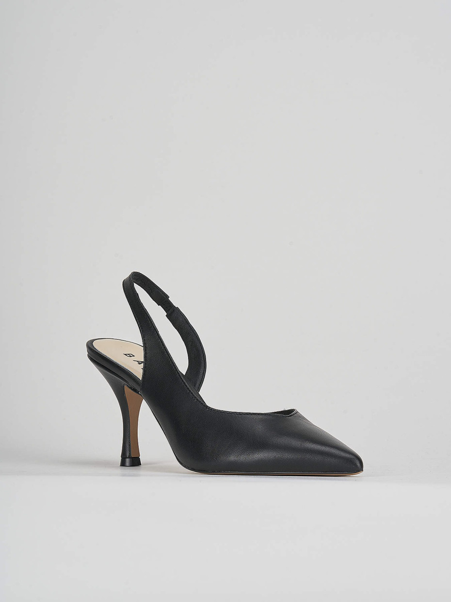 Pumps heel 7 cm black leather