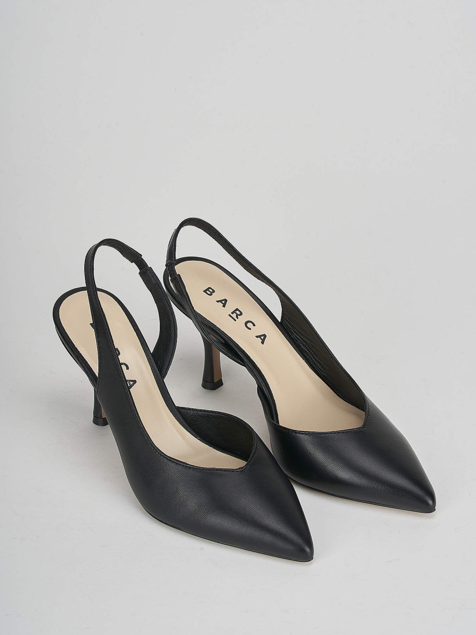 Pumps heel 7 cm black leather