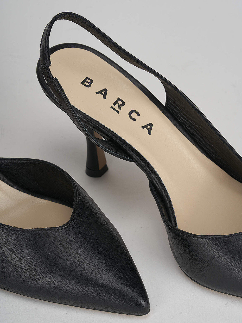 Pumps heel 7 cm black leather
