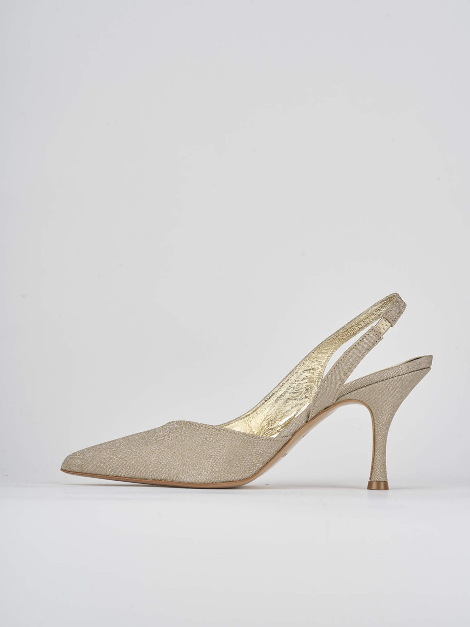 Pumps heel 7 cm gold leather