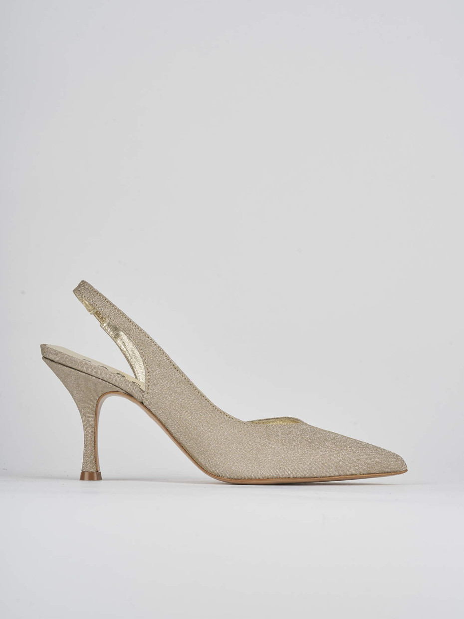 Pumps heel 7 cm gold leather