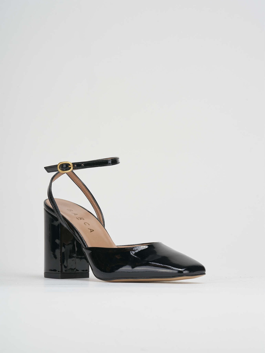 Pumps heel 8 cm black patent