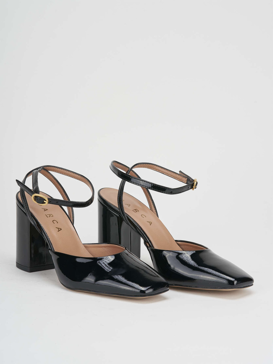 Pumps heel 8 cm black patent
