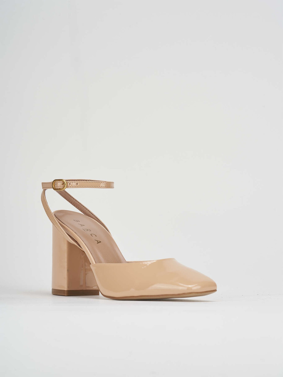 Pumps heel 8 cm pink patent