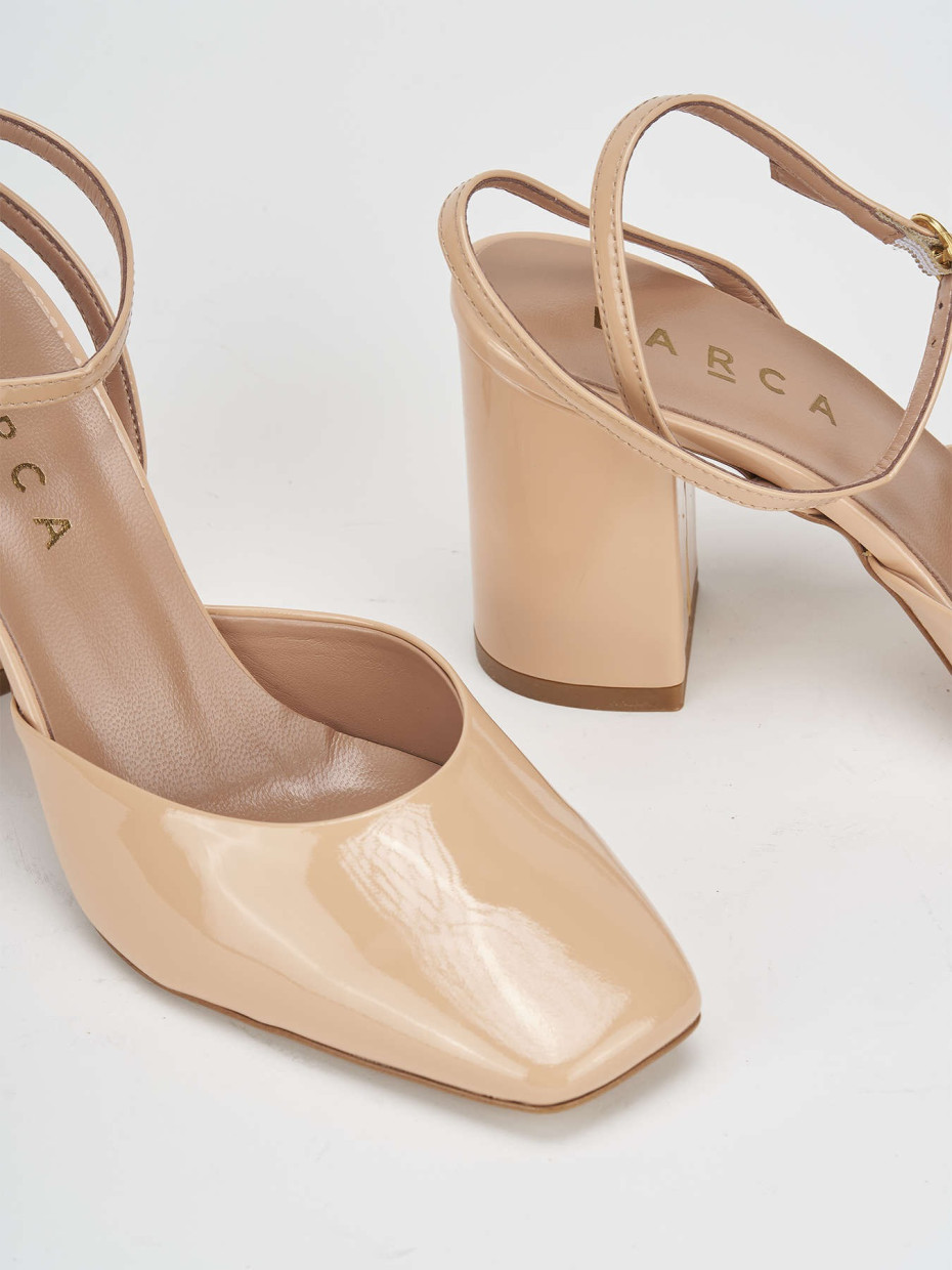 Pumps heel 8 cm pink patent