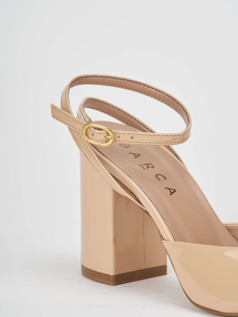 Pumps heel 8 cm pink patent
