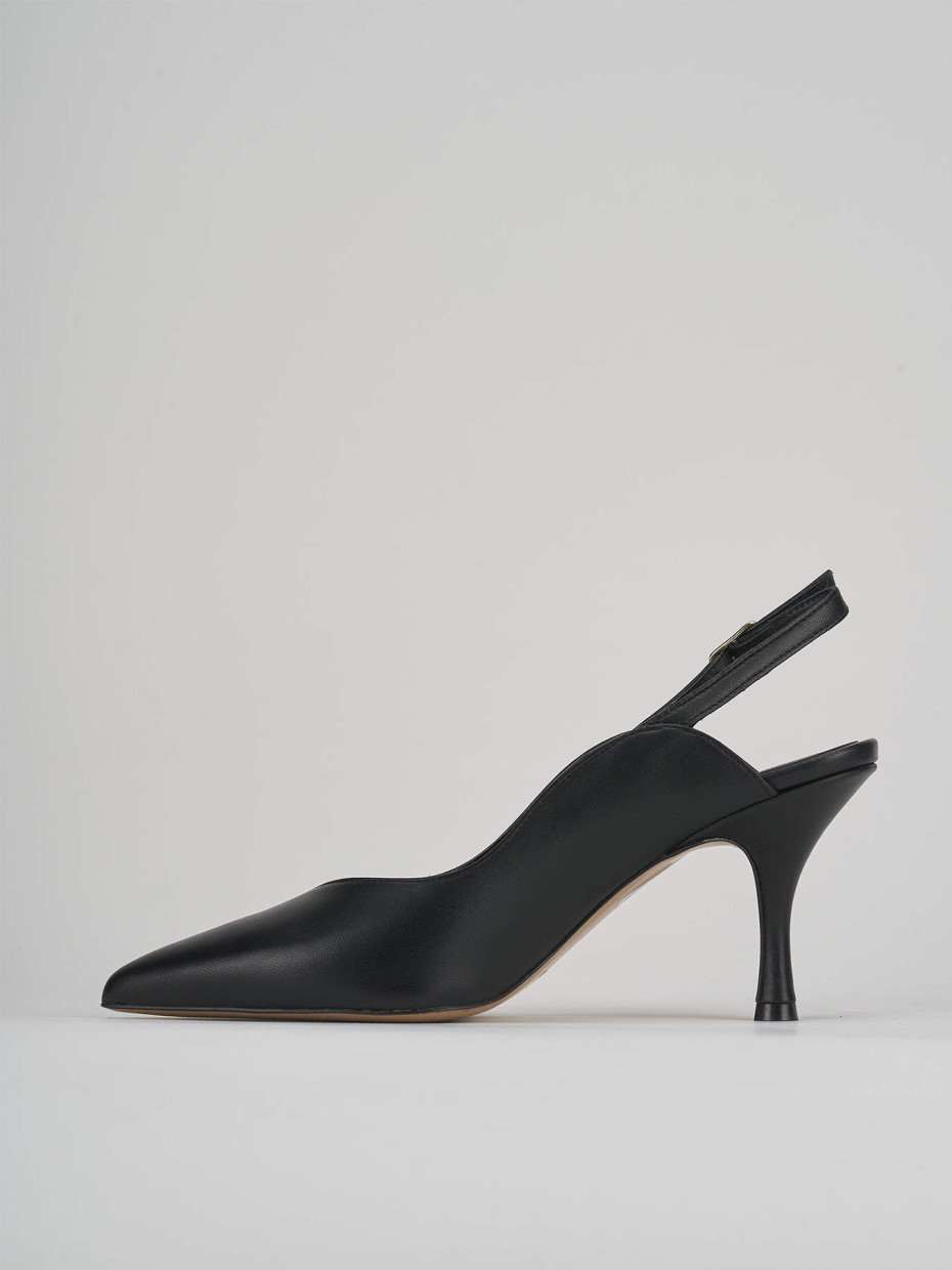 Pumps heel 7 cm black leather