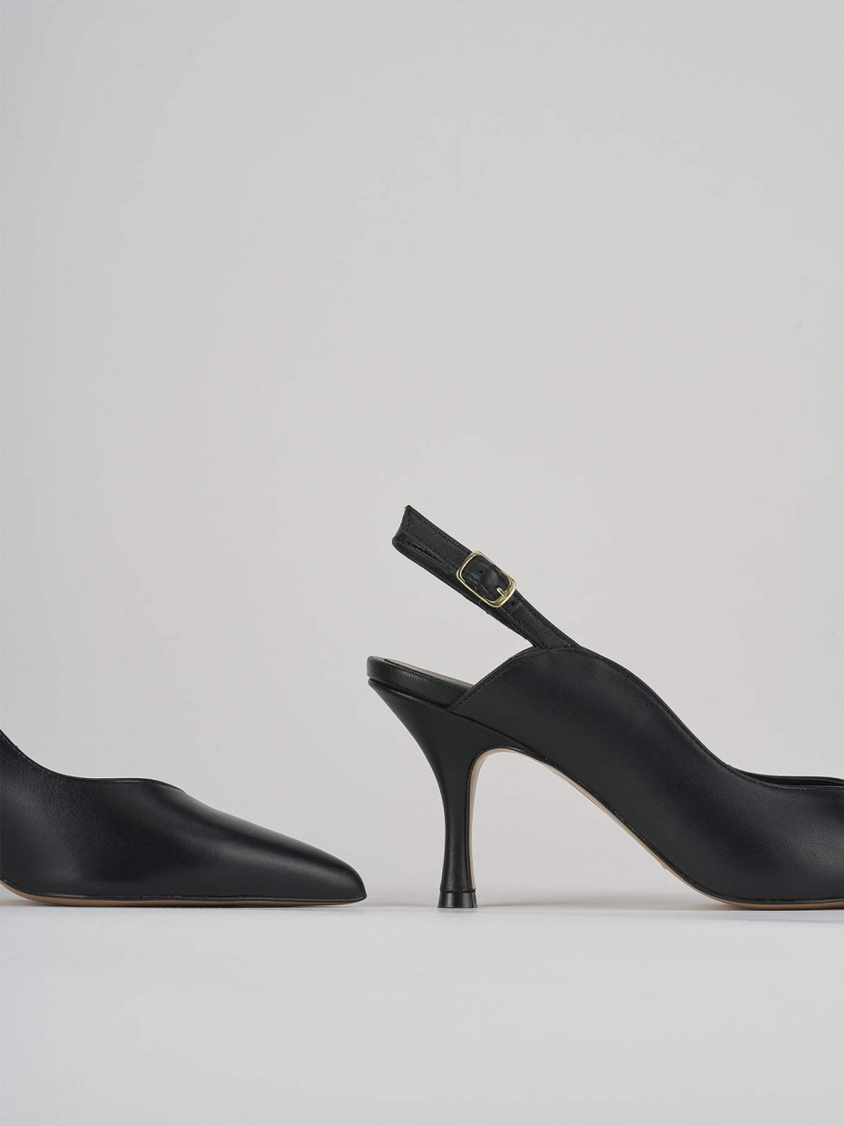 Pumps heel 7 cm black leather