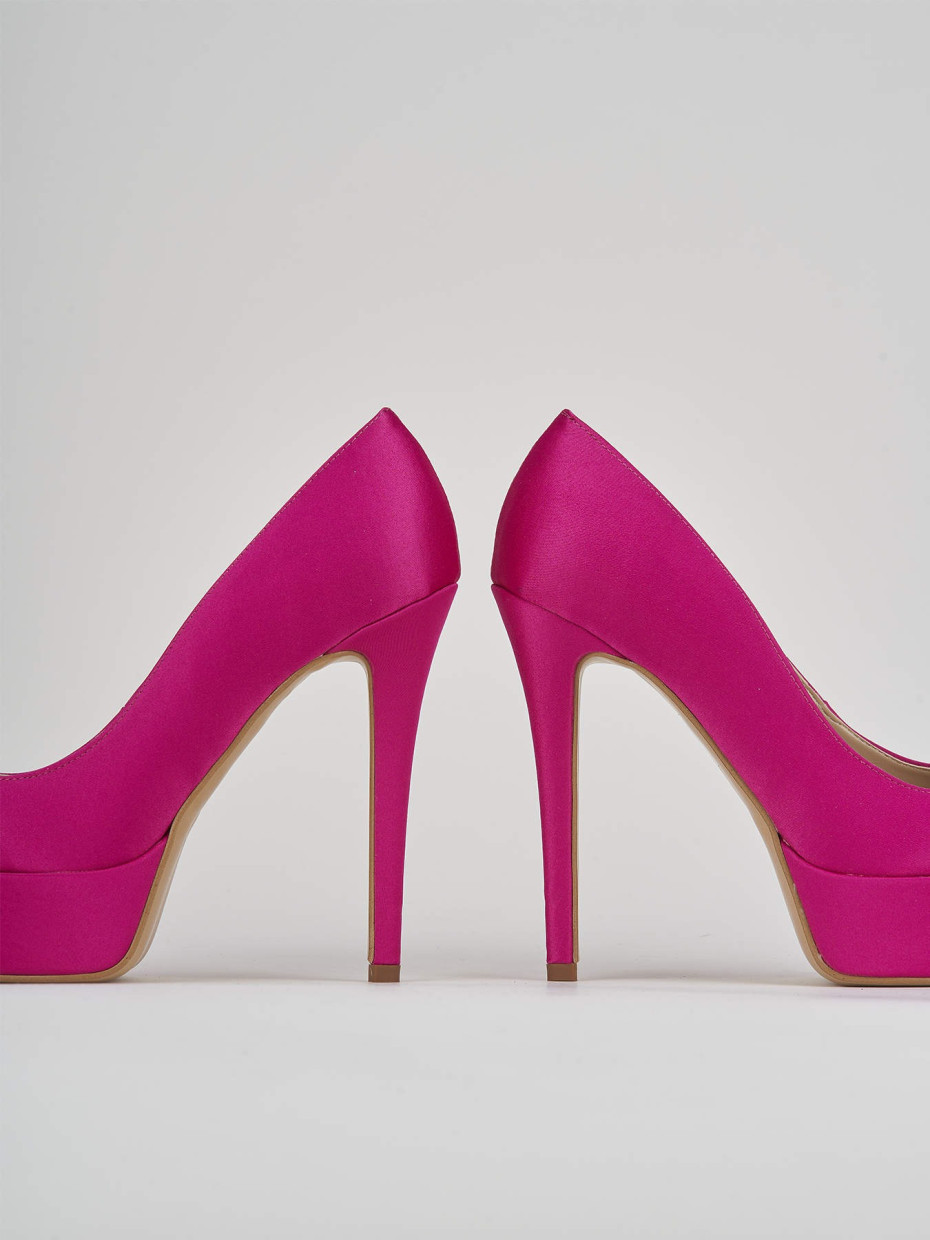 Pumps heel 11 cm pink satin