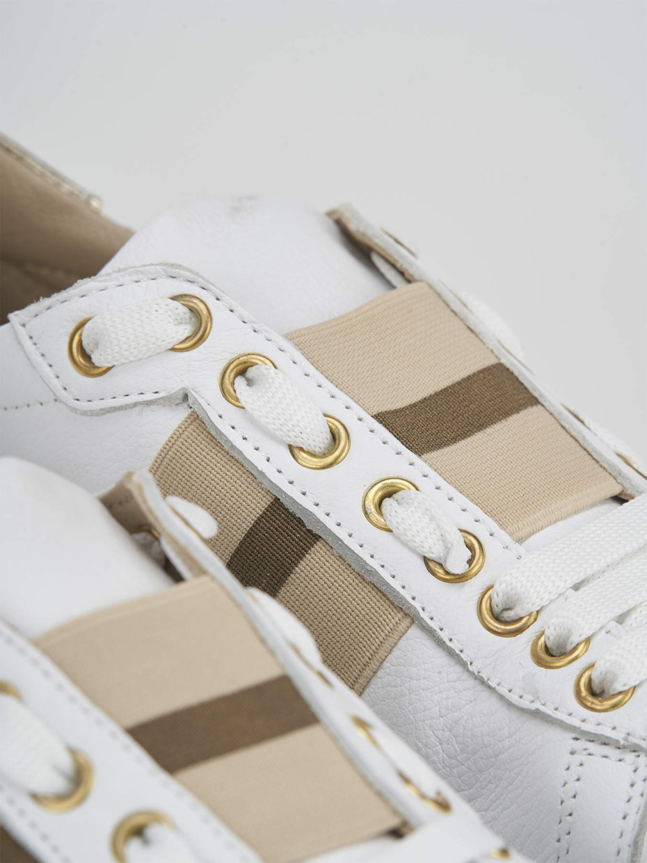 Sneakers pelle bianco