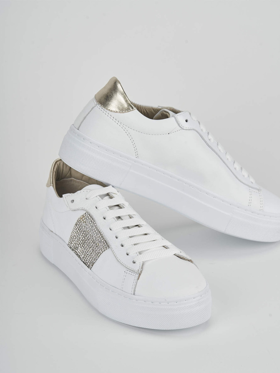 Sneakers pelle bianco