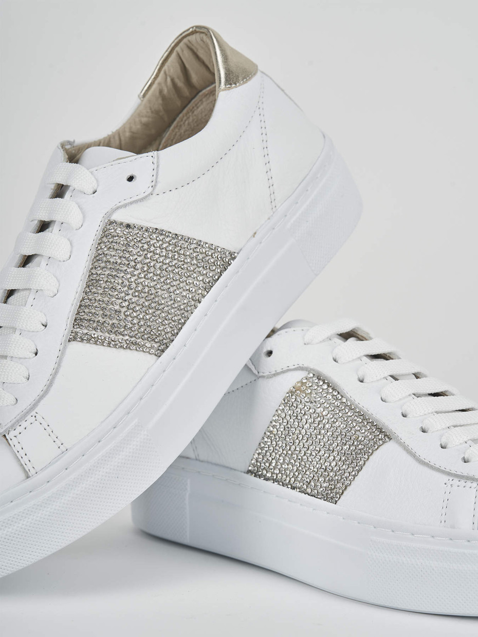 Sneakers pelle bianco