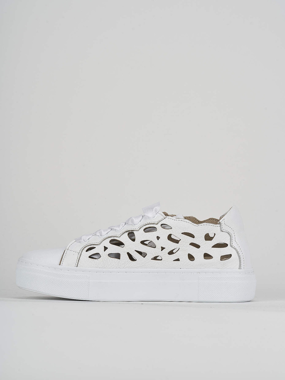 Sneakers pelle bianco