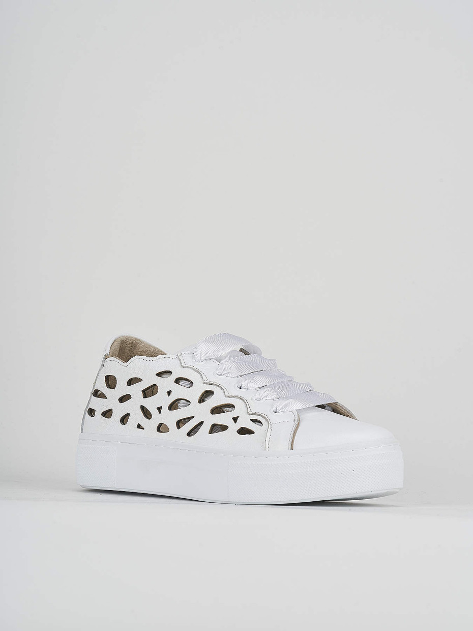 Sneakers pelle bianco