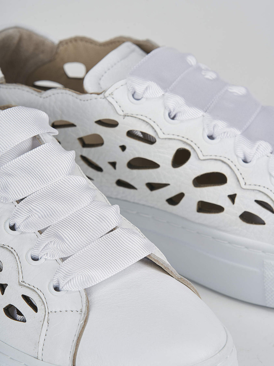 Sneakers pelle bianco