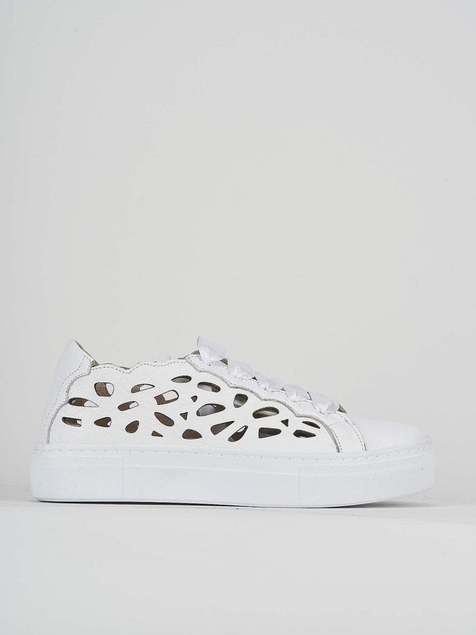 Sneakers pelle bianco