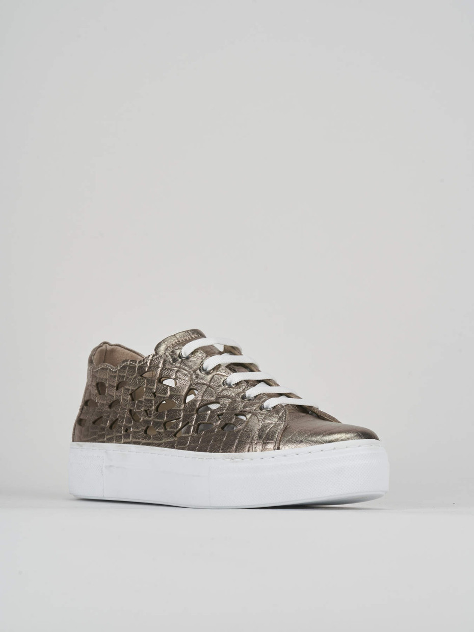 Sneakers silver leather