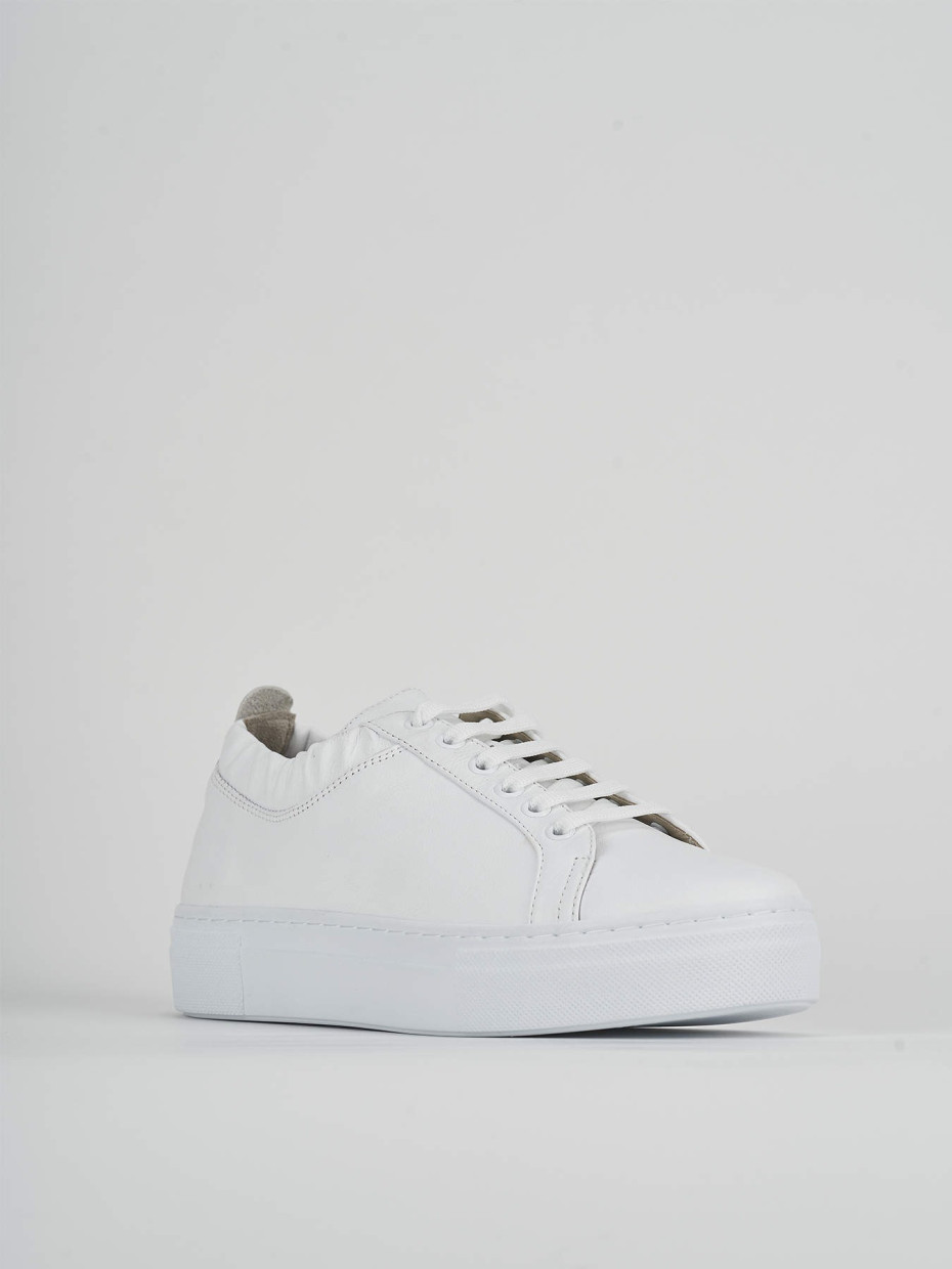 Sneakers pelle bianco