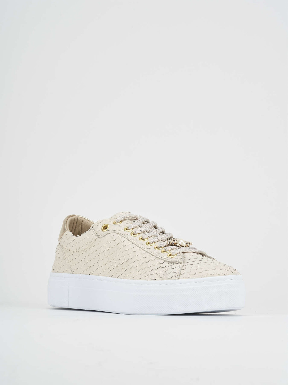 Sneakers white python